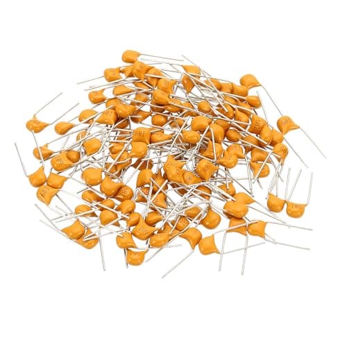 Image of PATIKIL 680pf 50V Ceramic Disc Capacitor, 120 Pcs Ceramic Chip Capacitor Assortment Kit for Power, Yellow