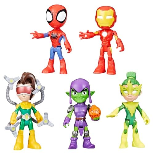 Image of Marvel Spidey and His Amazing Friends, Friends & Foes Pack, Action Figure Set