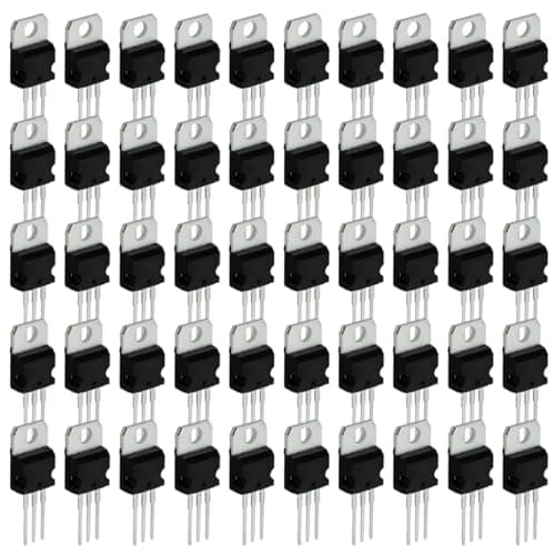 Image of Innfeeltech 50Pcs Linear Voltage Regulator Three-Terrminal Regulator with 5 pcs of L7805,L7806,L7809,L7812,L7815,L7824,L7905,L7912,L7915 and LM317