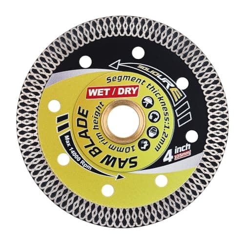 Image of 105mm Diamond Cutting Discs,Super Thin Porcelain Tile Blade Cut on Porcelain,Granite,Marble,Concrete,Tiles,Stones,Bricks & Ceramics