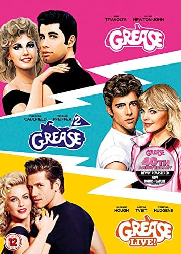 Image of Grease 40th Anniversary Triple (Grease/Grease 2/Grease Live) [DVD] [2018]
