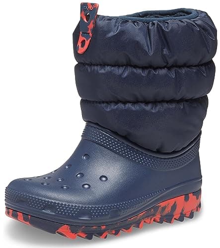 Image of Crocs Toddler Classic Neo Puff Boot Navy Size 10 UK Child