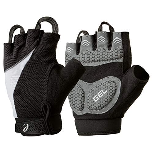 Image of Elite Cycling Project Urban Cycling Gloves Fingerless Bike Gloves with 7mm Thick Gel Pads and Easy Off Finger Pulls (Black, Large)