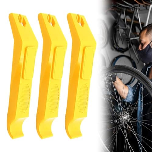 Image of Miunpri Tyre Levers for Bicycles Set: Bike Tyre Levers 3Pcs Yellow