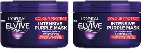 Image of L'Oreal Paris Elvive Colour Protect Anti-Brassiness Purple Mask,250 ml (Pack of 2)