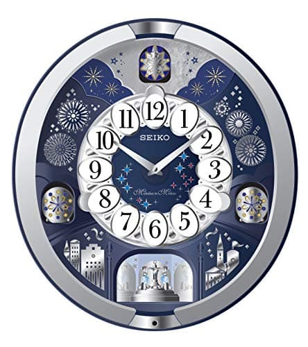 Image of Seiko QXM379S Melodies in Motion Clock Metallic Silver