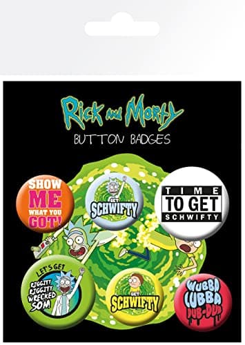 Image of GB eye Rick & Morty Quotes Badge Pack