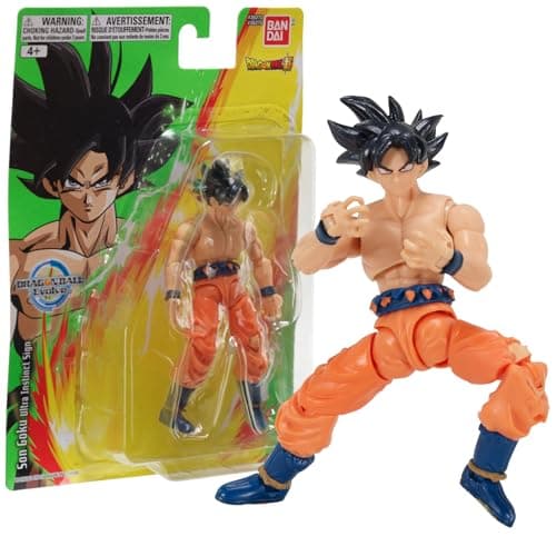 Image of Dragon Ball Evolve Ultra Instinct Sign Goku Action Figure - 12.5cm Dragon Ball Super Anime Toy - Bandai Collectible Action Figure - Anime Gifts for Fans