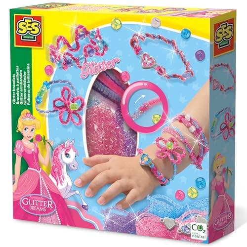 Image of SES Creative 14128 Dreams-Glitter Bracelets, Mixed
