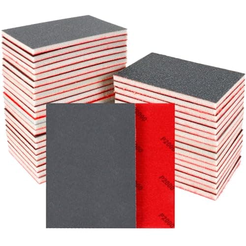 Image of 24 Pcs Sanding Sponge Set - 2000 Grit Sanding Pads, Flexible Sandpaper Block Coarse and Fine, Foam Sanding Pads Washable and Reusable, Wet and Dry Sandpaper for Metal Wood Wall Polishing