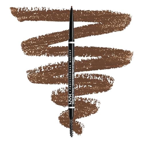 Image of NYX Professional Makeup Micro Brow Pencil, Ultra Slim Eye Brow Pencil with Dual Ended Ultrafine Tip, Waterproof & Smudge-Resistant, Vegan Formula, Shade: Chocolate