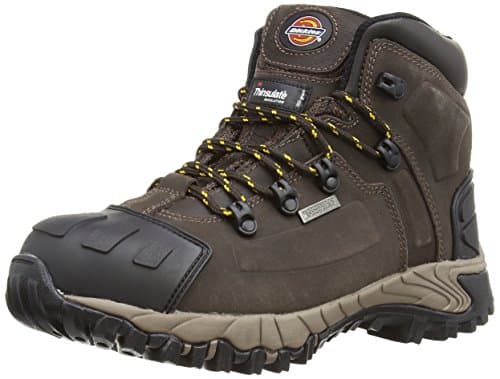 Image of Dickies Unisex-Adult Medway S3 Safety Boots FD23310 Brown 8 UK, 42 EU - EN safety certified