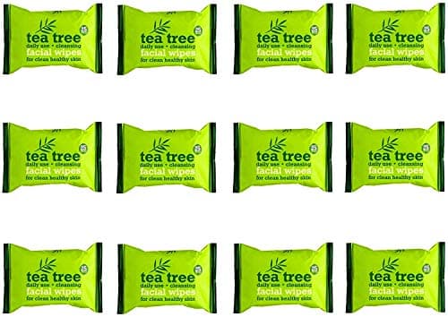 Image of Tea Tree Daily Use Cleansing Facial Face Make Up Wipes (12 x 25 Packs)