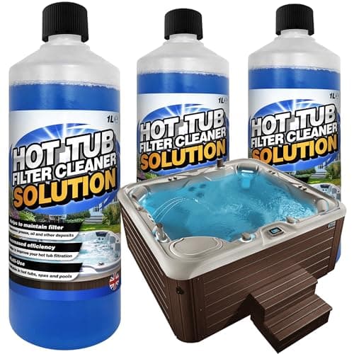 Image of STORM TRADING GROUP 1 Litre Hot Tub Spa & Pool Filter Cartridge Cleaner Solution Removes Grease & Oil Increases Efficiency (1)