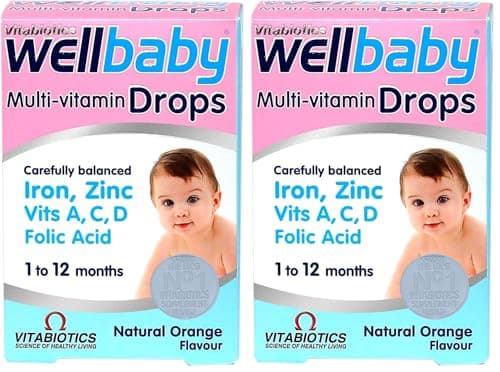 Image of Vitabiotics Wellbaby Multi-Vitamin Drops, 30ml (Pack of 2)