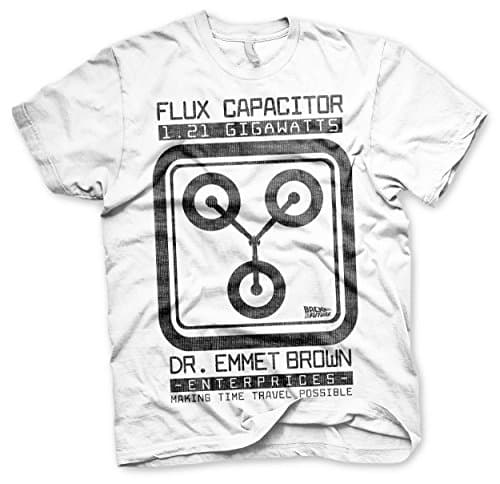 Image of Officially Licensed Flux Capacitor Mens T-Shirt (White), X-Large