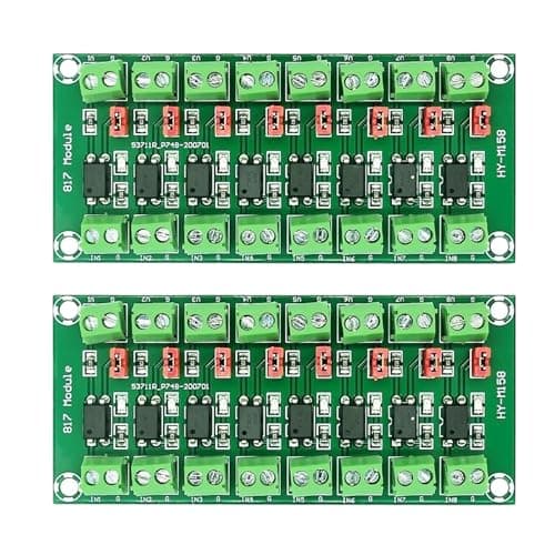 Image of MultiChannel Optocoupler Voltages Converters PC817 Optocoupler Isolation Module Supports 3.3V / 5V Logics Levels Switching Potential Processor Module