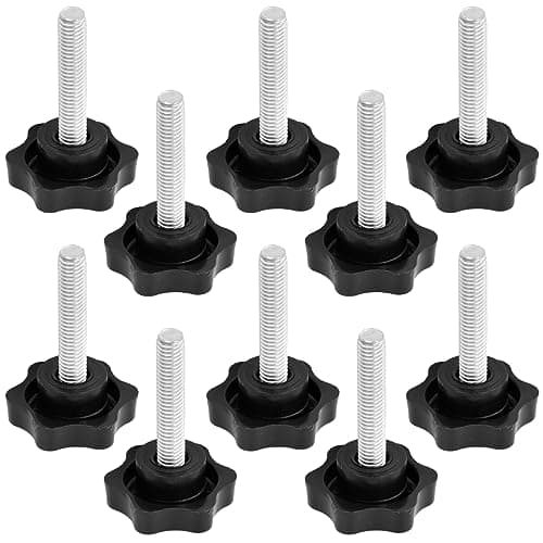 Image of 10pcs Clamping Knob M6 / M8 Star Handle Knob Grip Thumb Screw Head Knobs Nut Screws Tightening Thread Replacement Machine Handle Clamping Screw Knob (M8)