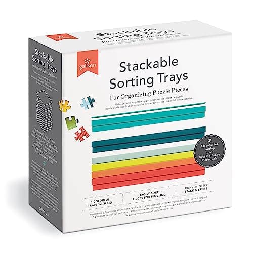 Image of Galison 9780735373211 Puzzle Sorting Tray Set