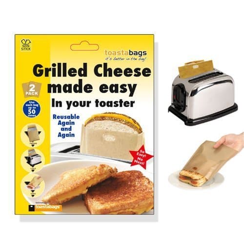 Image of toastapockets - reusable up to 50 times each, twin pack - toastabags