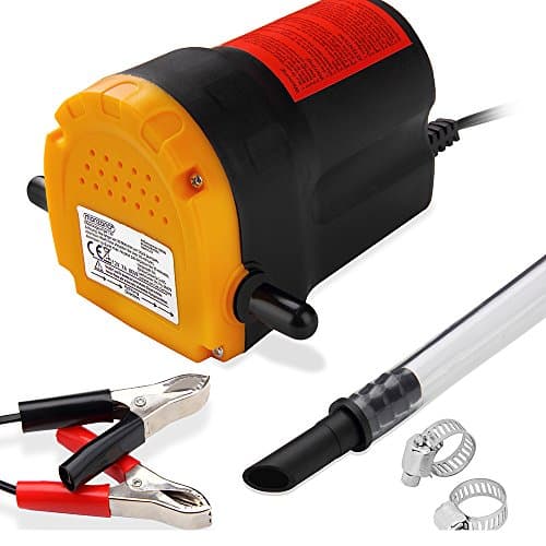 Image of Monzana® 12v Oil Suction Pump | 80W Diesel Extractor Pump | 5l/min Flow Rate | Engine Oil Change Transfer | Electric Liquid Fluid Car Van Caravan Motorcycle Vehicle Siphon