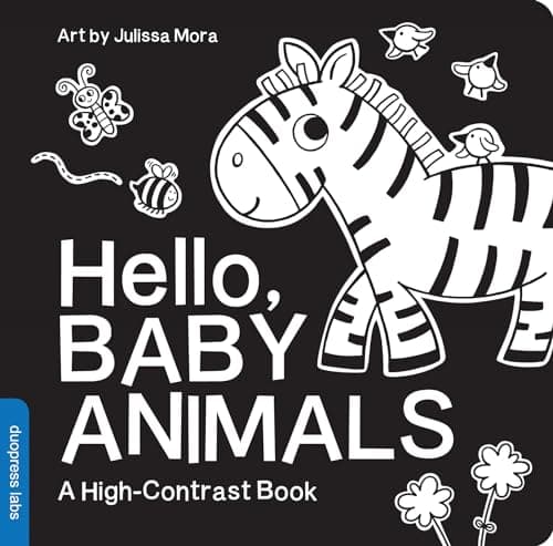 Image of Hello, Baby Animals: A Durable High-Contrast Black-and-White Board Book for Newborns and Babies (High-Contrast Books)