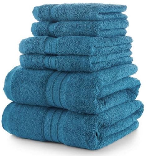 Image of Diamond Tex Luxury Towels 100% Egyptian Cotton 800-GSM Large Jumbo Bath Sheet, Bath Towel, Hand Towel Fast Dry Face Cloth Saloon Towels (1x Bath Towel, Blue Lagoon)