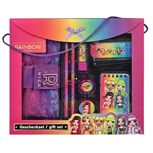 Image of MGA Entertainment Stationery Set - Rainbow High 8 Pieces - School - Kindergarten - Primary - Gift Idea - Girls - Pencils - School Supplies