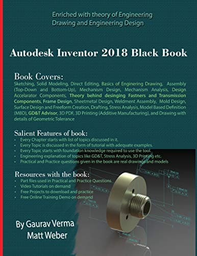 Image of Autodesk Inventor 2018 Black Book