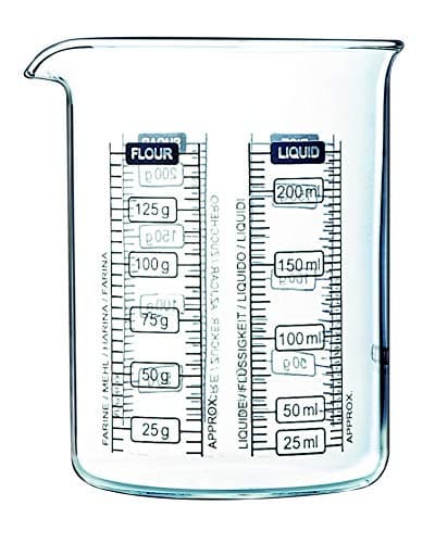 Image of Pyrex 250 ml Kitchen Lab Measure and Mix Beaker, Multicolour
