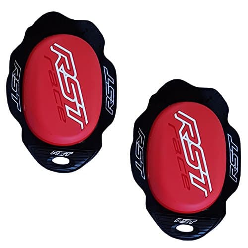 Image of RST 1921 TPU Knee Sliders Road Racing Sports Track Motorcycle Motorbike Knee Sliders (Red)