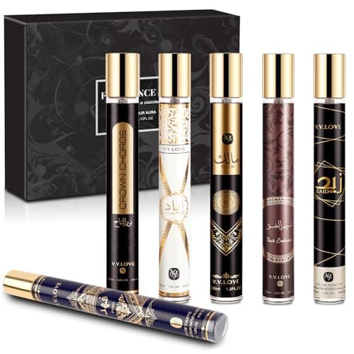 Image of Men's Fragrance Gift Set, 6 x 35ml Long-Lasting Perfume Gifts for Men, Luxury Men's Eau de Toilette, Travel Size Cologne & Aftershave Collection Sets for Him Birthday Anniversary Valentine Christmas