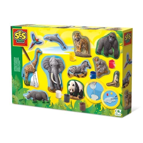 Image of SES Creative 1132 Casting & Painting Animals, Mixed Colours, for 5 years to 9 years