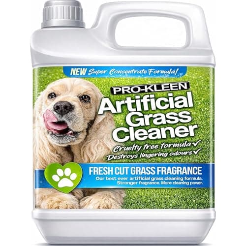 Image of Pro-Kleen Artificial Grass Cleaner for Dogs and Pet Friendly Cruelty Free Disinfectant with Deodoriser 4 in 1 (10:1 Super Concentrate Makes 10 Litres) (Fresh Cut Grass, 1L)
