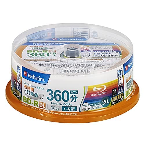 Image of Verbatim Blu-ray Disc 20 Spindle - 50GB 4X BD-R DL - 2011