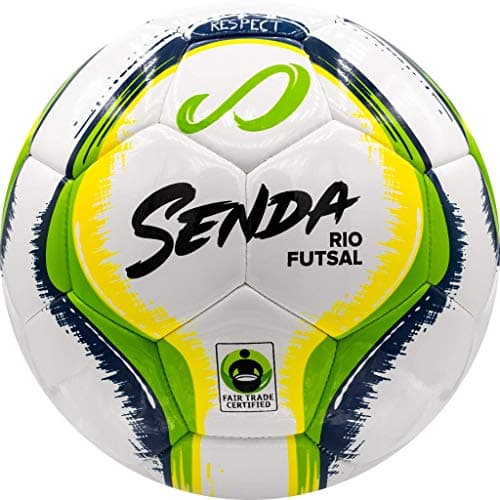 Image of Senda Rio Futsal Training Ball, Fair Trade Certified, Green/Yellow, Size 4 (Ages 13 & Up)