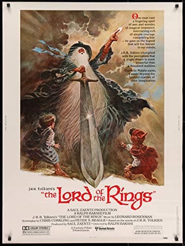 Image of RPW Lord of the rings Vintage A3 movie poster Wall Art print 42 x 30cm 16 x 12 inches