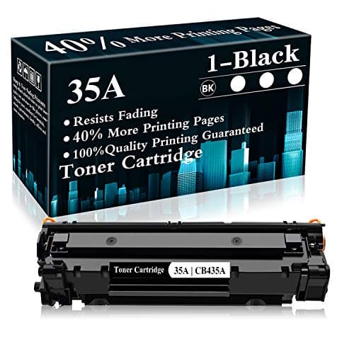 Image of 35A Toner Cartridge CB435A Black Replacement for HP Laserjet P1002 P1003 P1004 P1005 P1006 P1007 P1008 P1009 Printer