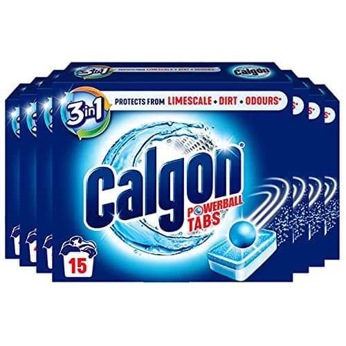 Image of Calgon Tablets Water Softener Powerball 3-in-1, 15 Tablets, Multipack of 7
