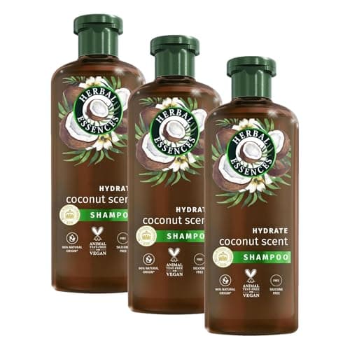 Image of Herbal Essences coconut scent hydrate Shampoo 350ml to Deeply Nourish Very Dry Hair (Pack of 3)