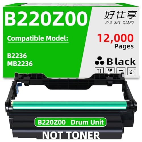Image of B220Z00 Imaging Unit Drum Unit Replacement Compatible for Lexmark B2236dw MB2236adw MB2236adwe MB2236i Printer (B220Z00-1Pack-12000Pages-NOT Toner Cartridge)