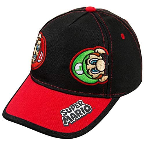 Image of Baseball Cap - Nintendo - Super Mario+Luigi Black Kids/Boys Youth Size NTF77358ST