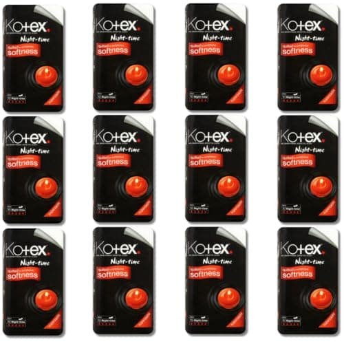 Image of Maxi Pads Night Time Kotexs Compatible 10s | Sanitary Pads Bulk (12x10 (120 Pads))