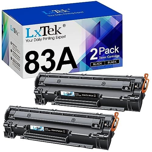 Image of LxTek 83A Compatible Toner Cartridge Replacement for HP CF283A 83A for HP LaserJet Pro M201dw M201n LaserJet Pro MFP M225dn M225dw M125a M125rnw M125nw MFP M127fn M127fp M127fs M127fw (Black,2-Pack)