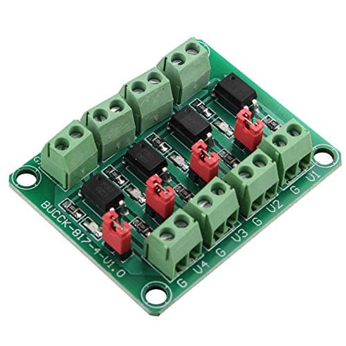Image of HALJIA PC817 4 Channel Optocoupler Isolation Board Voltage Control Converter Adapter Module 3.6-30V Driver Photoelectric Isolated Module PC 817