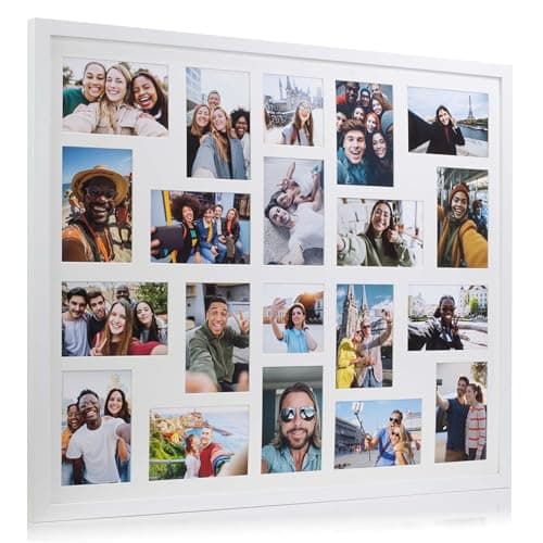 Image of 8/9/10/12/16/20 Photos Large Multi Picture Frame Collage Aperture Decor Memories-20 Aperture-White