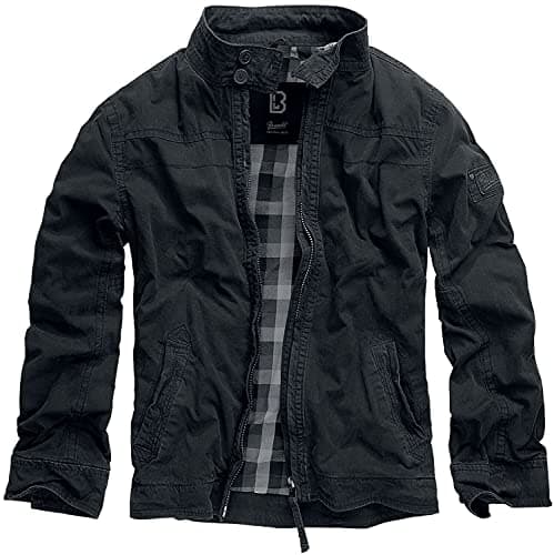 Image of Brandit Yellowstone Men Between-Seasons Jacket Black M, 100% Cotton, Regular