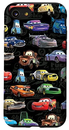 Image of Disney PIXAR Cars Pattern Print Case for iPhone SE (2020) / 7 / 8