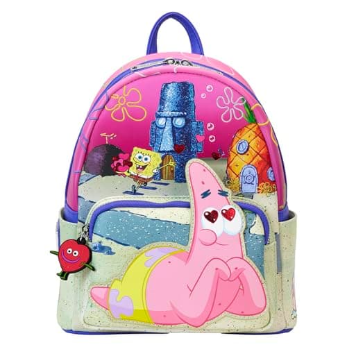 Image of Loungefly Nickelodeon Spongebob & Patrick Mini Backpack