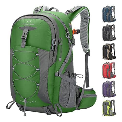 Image of Maelstrom Hiking Backpack,Camping Backpack,40L Waterproof Hiking Daypack with Rain Cover,Lightweight Travel Backpack,Green